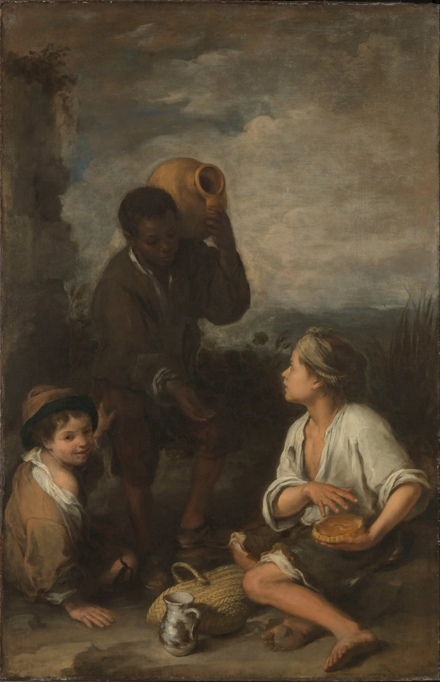 Tre pojkar - Bartolomé Esteban Murillo