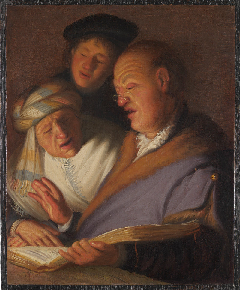 Tre sångare (Allegori av hörseln) - Rembrandt