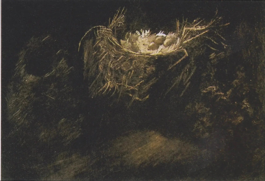Stilleben med tre fågelbon - Vincent van Gogh
