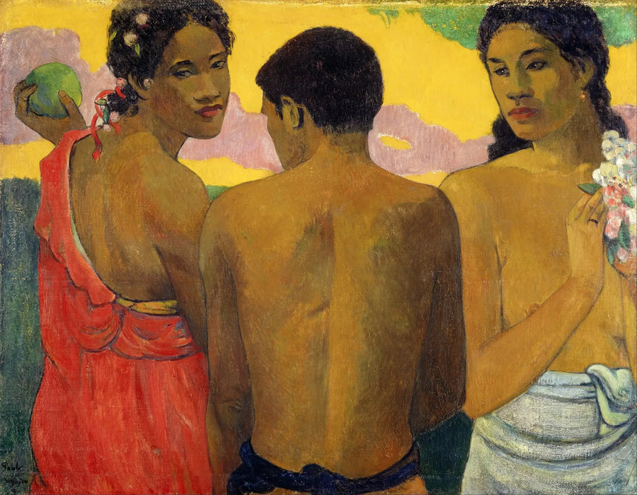 Tre tahitianska, eller Samtal - Paul Gauguin