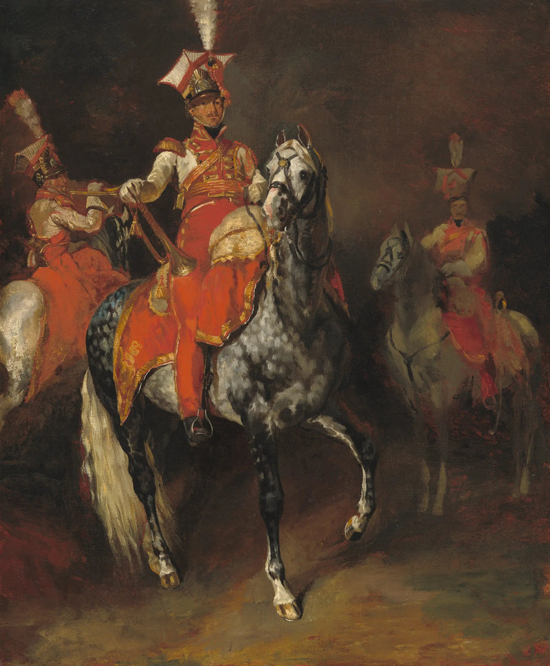 Hästtrumpetare från Napoleons kejserliga garde - Théodore Géricault