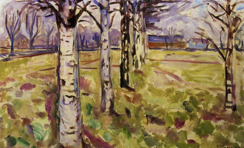 Björkstammar - Edvard Munch
