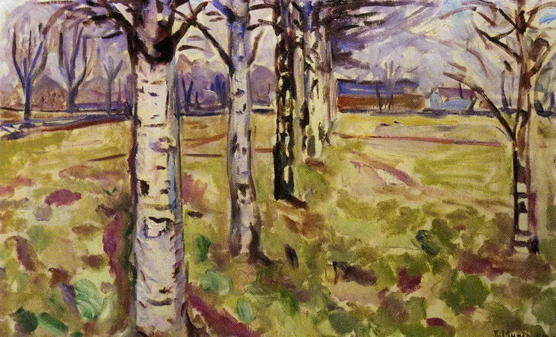 Björkstammar - Edvard Munch