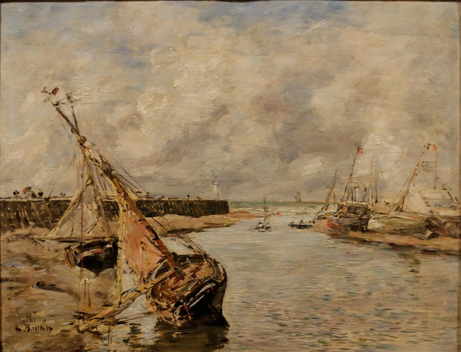 Trouville-Deauville – Lågt tidvatten - Eugène Boudin