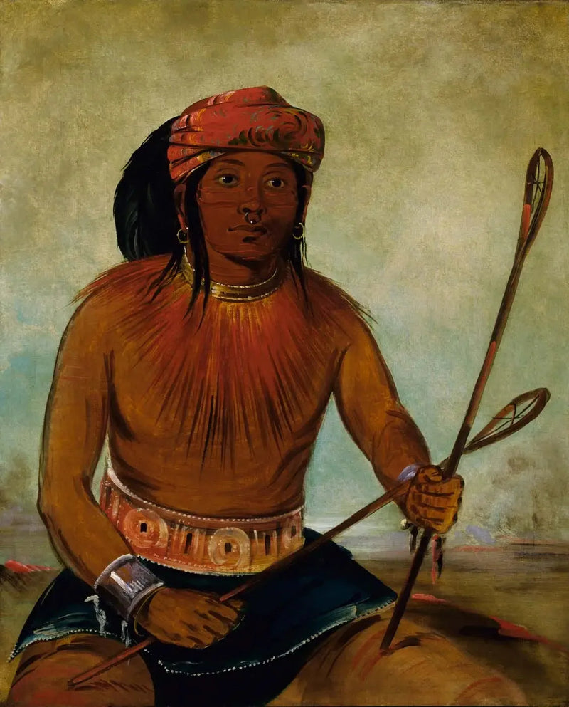 Tul-lock-chísh-ko, dricker stenens saft - George Catlin