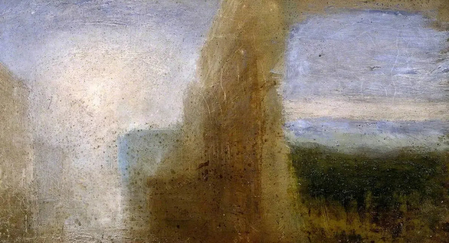 Två kompositioner: En Claudian hamn och ett öppet landskap - J. M. W. Turner