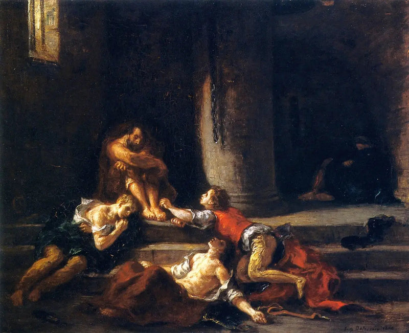Ugolin och hans söner - Eugène Delacroix