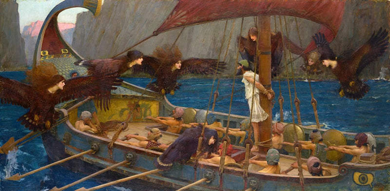 Ulysses och sirenerna - John William Waterhouse