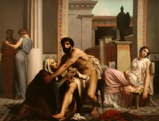 Ulysses erkänd av sin amma vid sin återkomst från Troja - Bouguereau