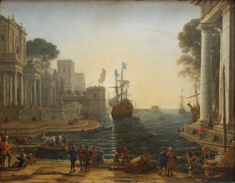 Ulysse återlämnar Chryséis till sin far - Claude Lorrain