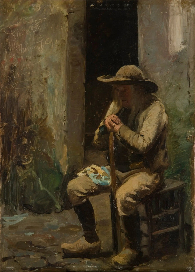 En bonde från Faouet sittande - Peder Severin Krøyer