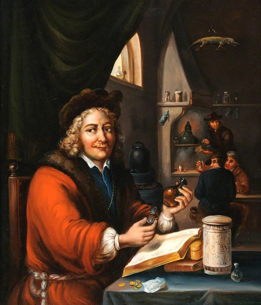 Un alchimiste dans son laboratoire - David Teniers le Jeune - Alpha Reproduction