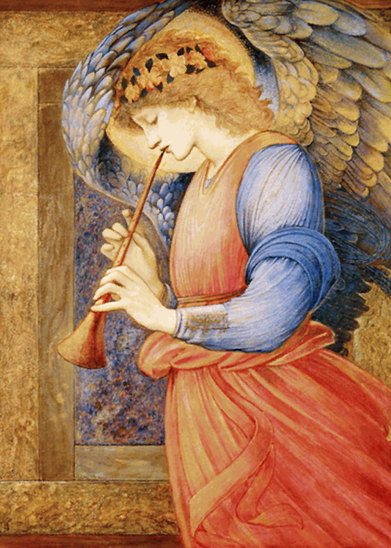 En ängel som spelar flageolet - Edward Burne-Jones