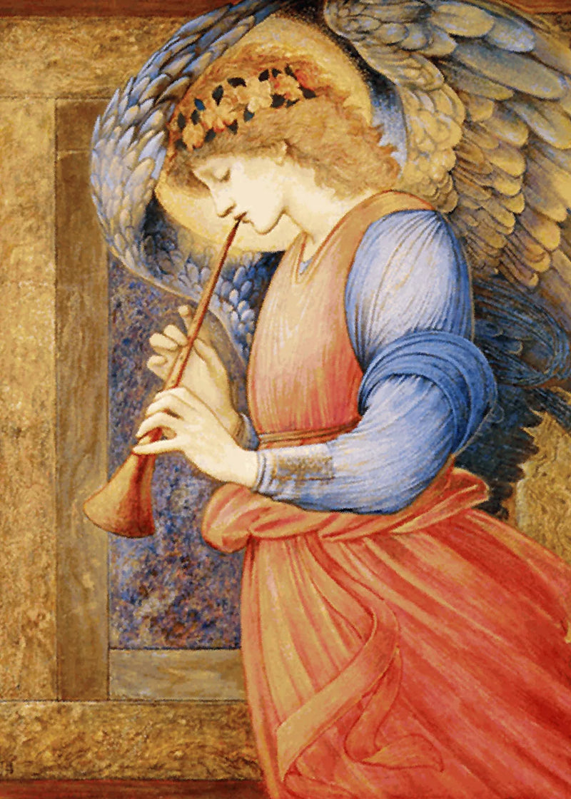 En ängel som spelar flageolet - Edward Burne-Jones