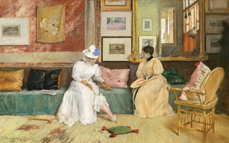 En vänskaplig uppmaning - William Merritt Chase