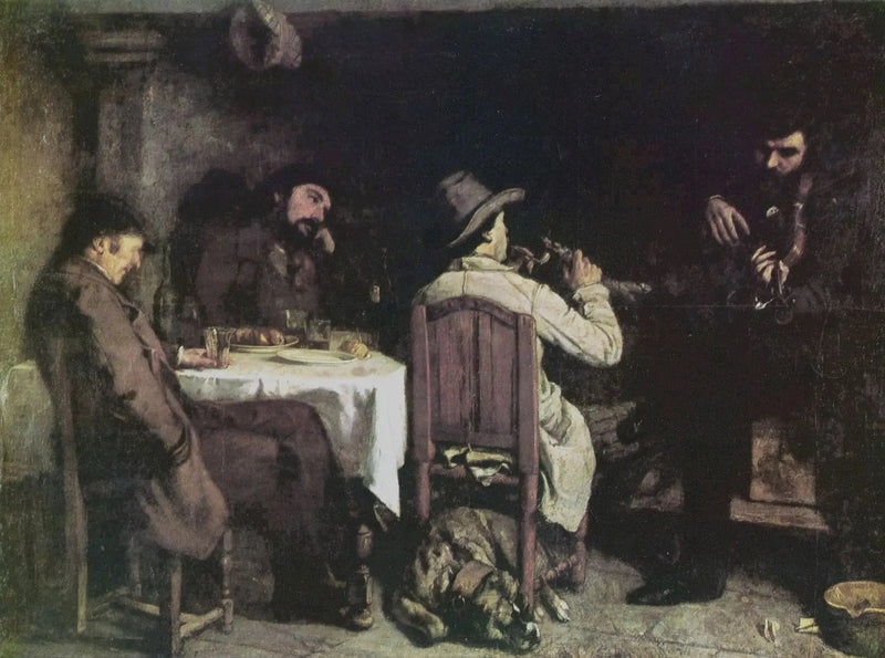 En eftermiddag i Ornans - Gustave Courbet