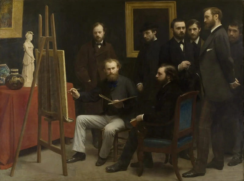 En ateljé i Batignolles - Henri Fantin-Latour
