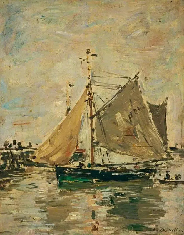En fiskebåt, Trouville - Eugène Boudin
