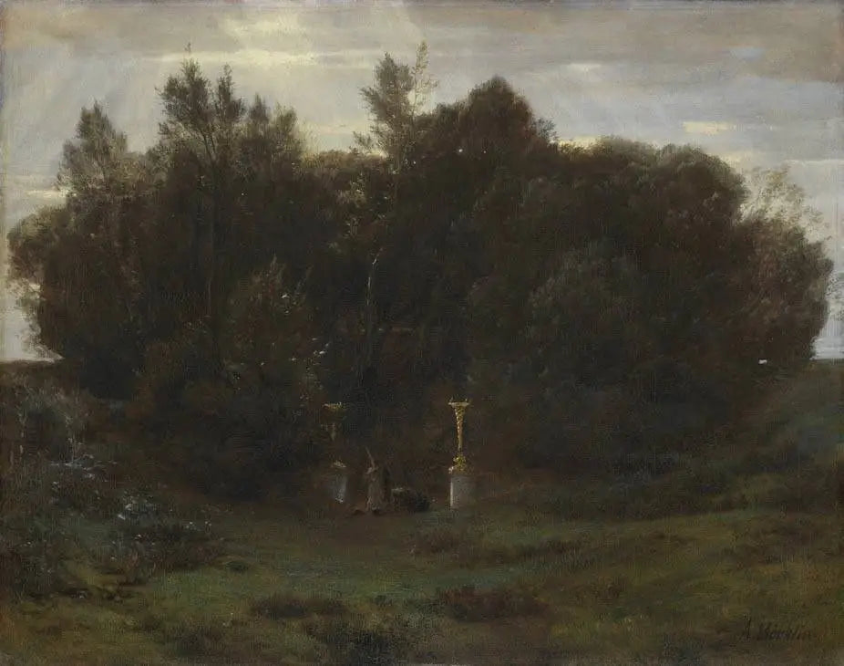 Un bosquet sacré - Arnold Böcklin - Alpha Reproduction