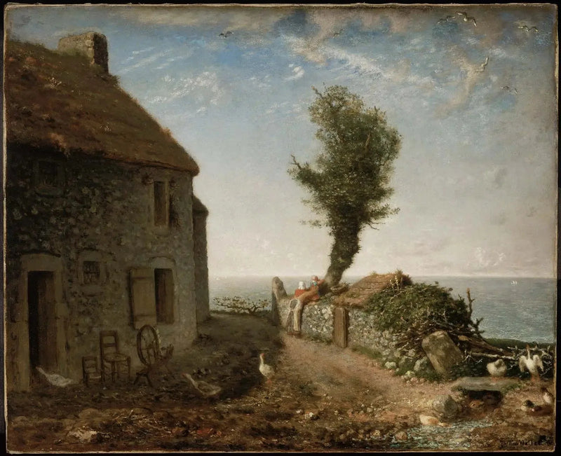 En del av byn Gréville - Jean-François Millet