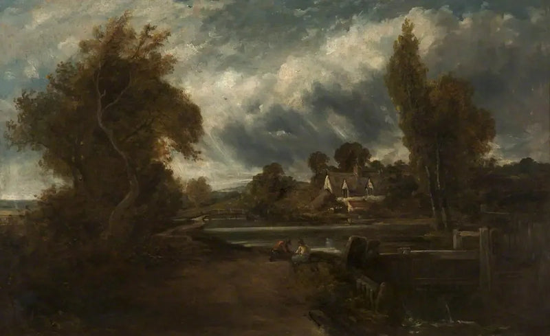 En hänglås på Stour - John Constable