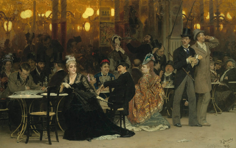 En parisisk kafé - Ilya Repin