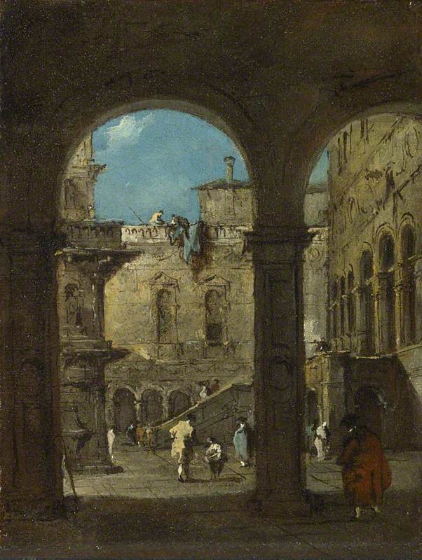 En arkitektonisk nyckfullhet - Francesco Guardi