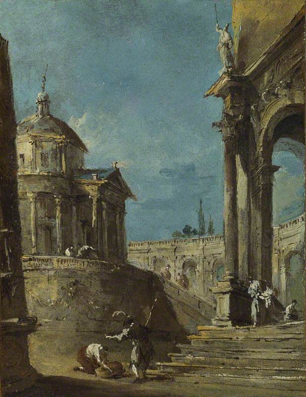 En arkitektonisk nyckfullhet - Francesco Guardi