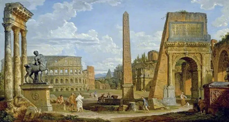 En romersk ruinkapris - Giovanni Paolo Panini