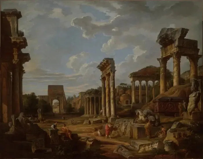 En romersk forumnyck - Giovanni Paolo Panini
