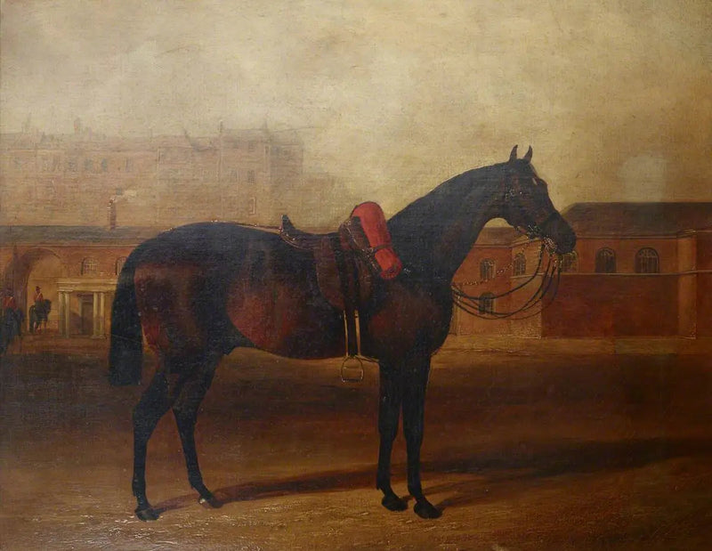 En laddare på paradeplatsen vid Albany kasern i London - John Frederick Herring, Sr.