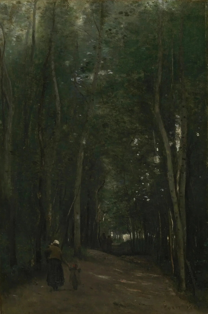 En väg i Saint-Cloud - Jean-Baptiste Camille Corot