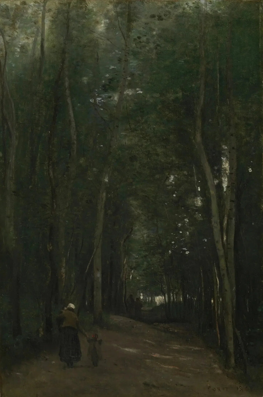 En väg i Saint-Cloud - Jean-Baptiste Camille Corot
