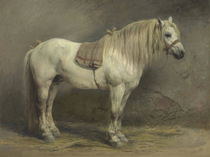 En vit häst - Rosa Bonheur
