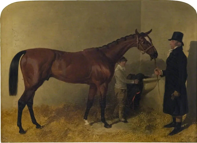 En fuxhäst i box - John Frederick Herring, Sr.