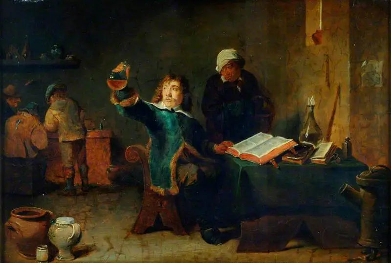 En kemist i sitt laboratorium - David Teniers den yngre