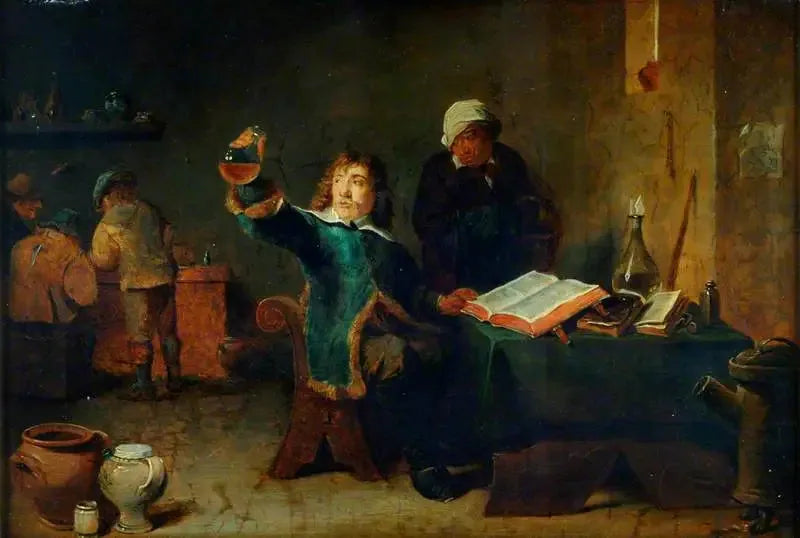En kemist i sitt laboratorium - David Teniers den yngre