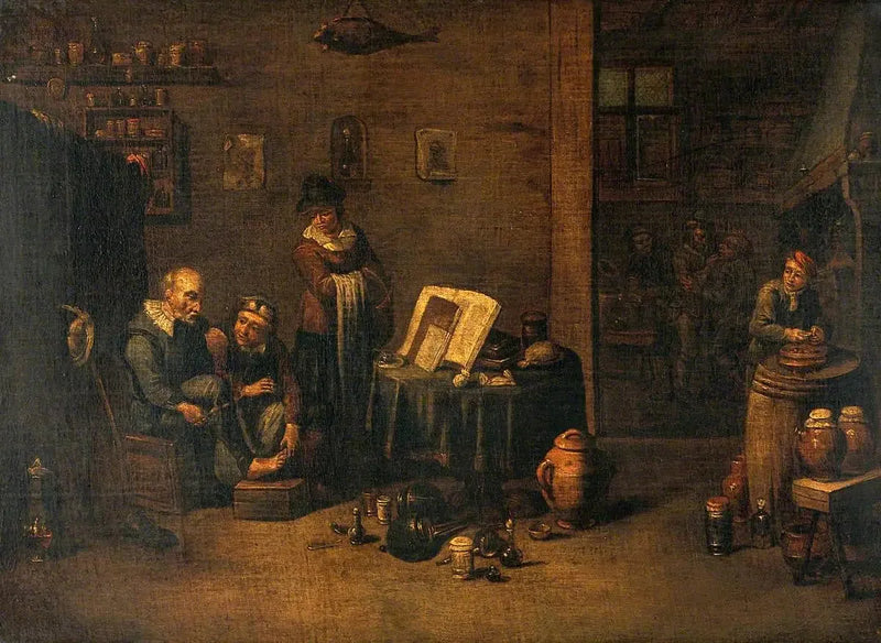 En kirurg som opererar foten - David Teniers den yngre