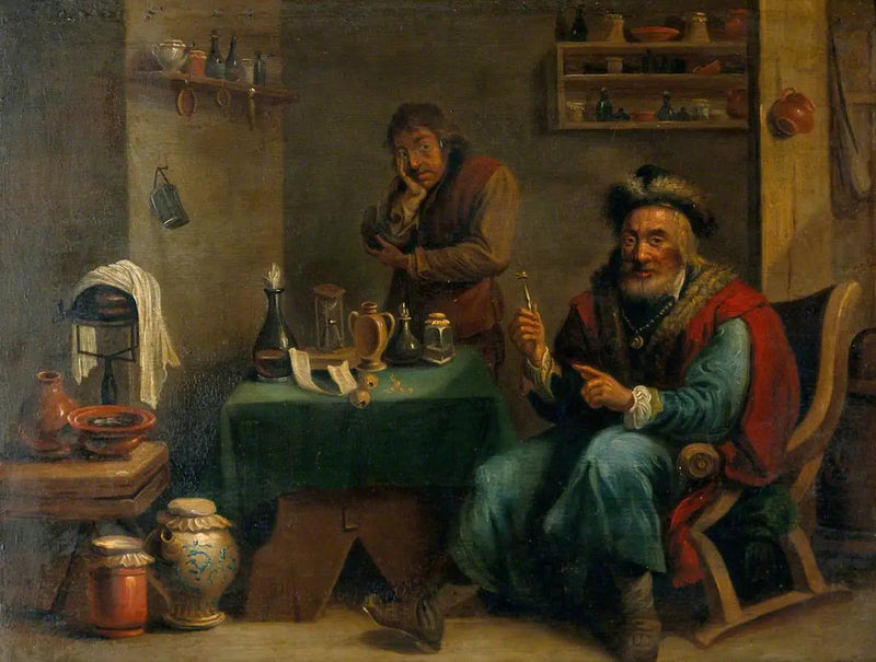 En kirurg som har tagit ut en tand - David Teniers den yngre
