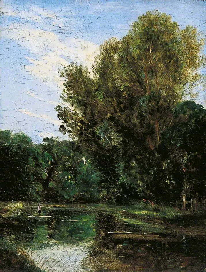 Ett hörn av Hampstead-sjöarna, London - John Constable