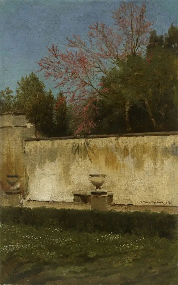 Ett hörn av trädgårdarna vid Villa Borghèse - Lawrence Alma-Tadema