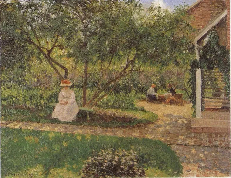 Ett hörn av trädgården i Éragny - Camille Pissarro