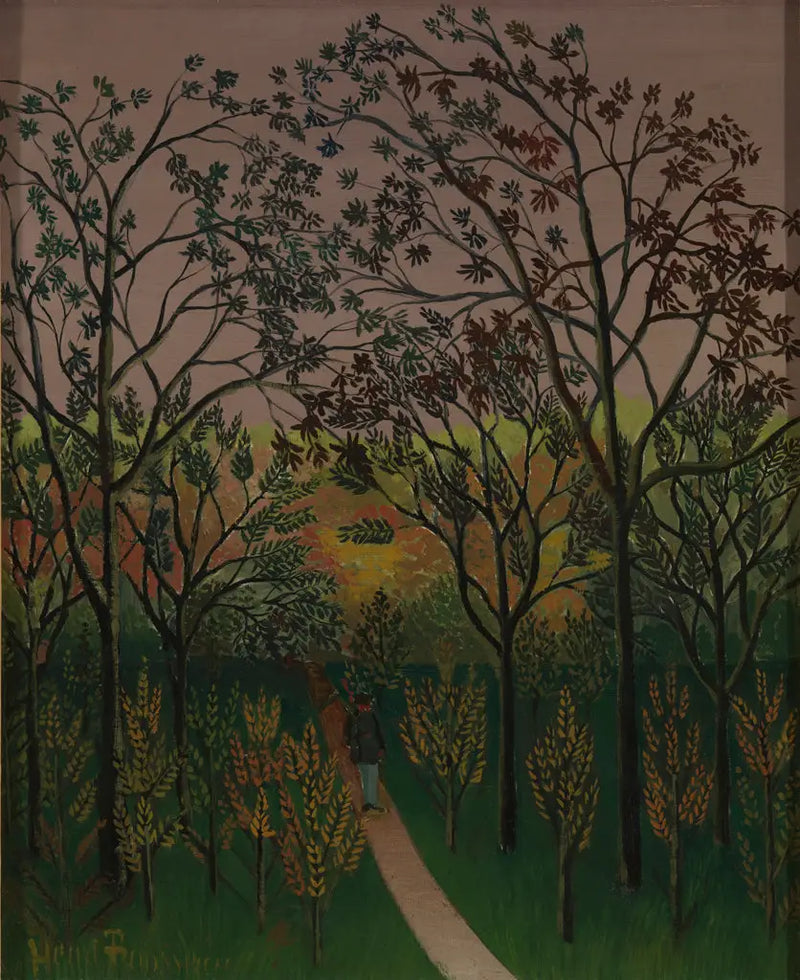 Ett hörn av Bellevue-platån. höst, solnedgång - Henri Rousseau