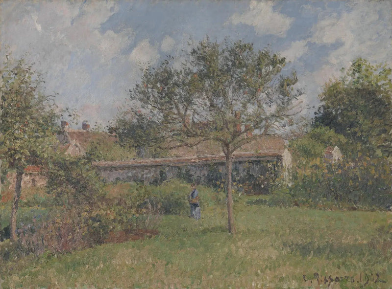 Ett hörn av ängen i Eragny - Camille Pissarro