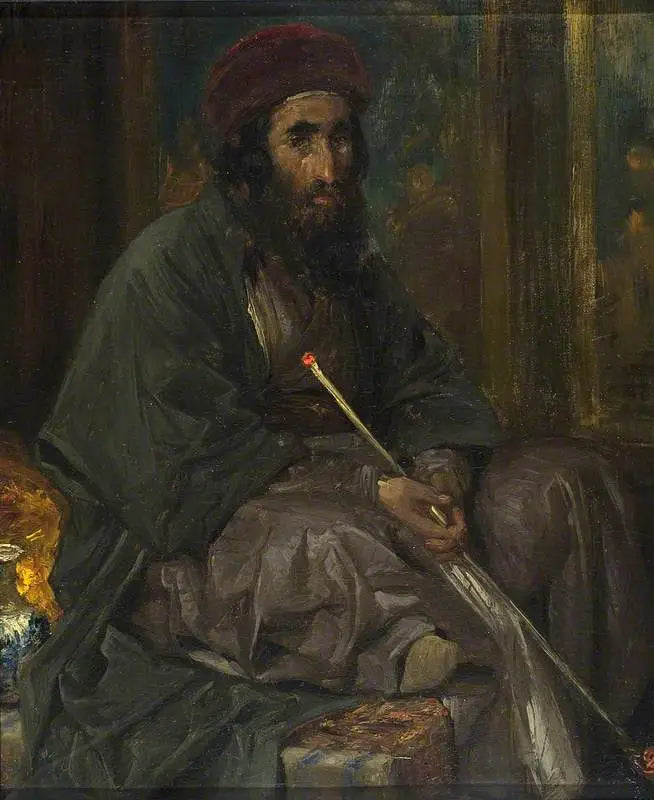 En persisk gatuförsäljare - Frederic Leighton