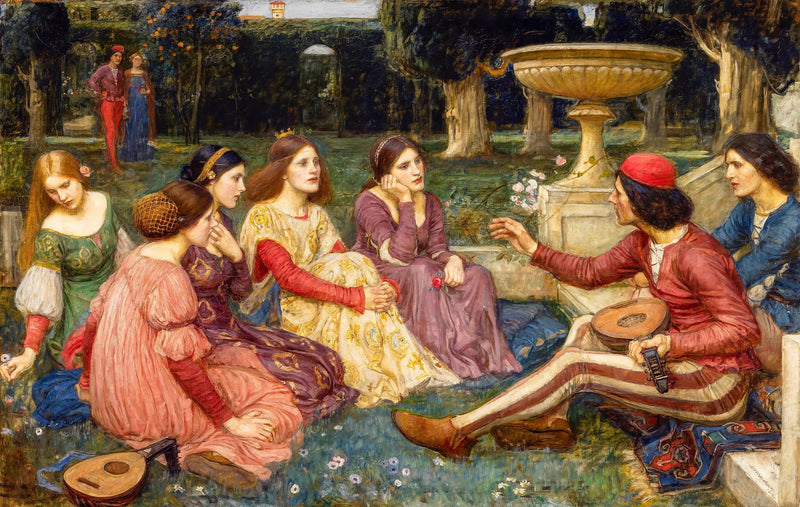 En berättelse från Decamerone - John William Waterhouse