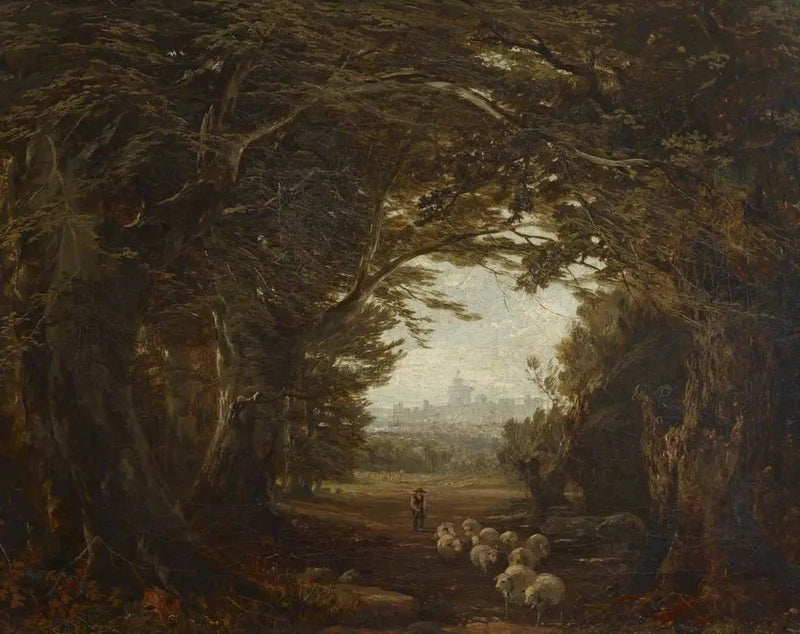 En blick in i Windsor-skogen - John Frederick Kensett
