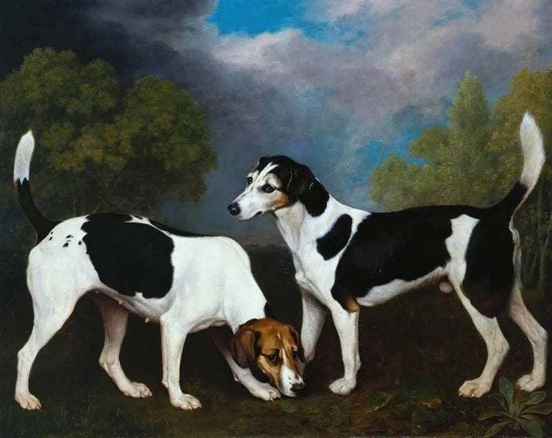 Ett par Foxhounds - George Stubbs