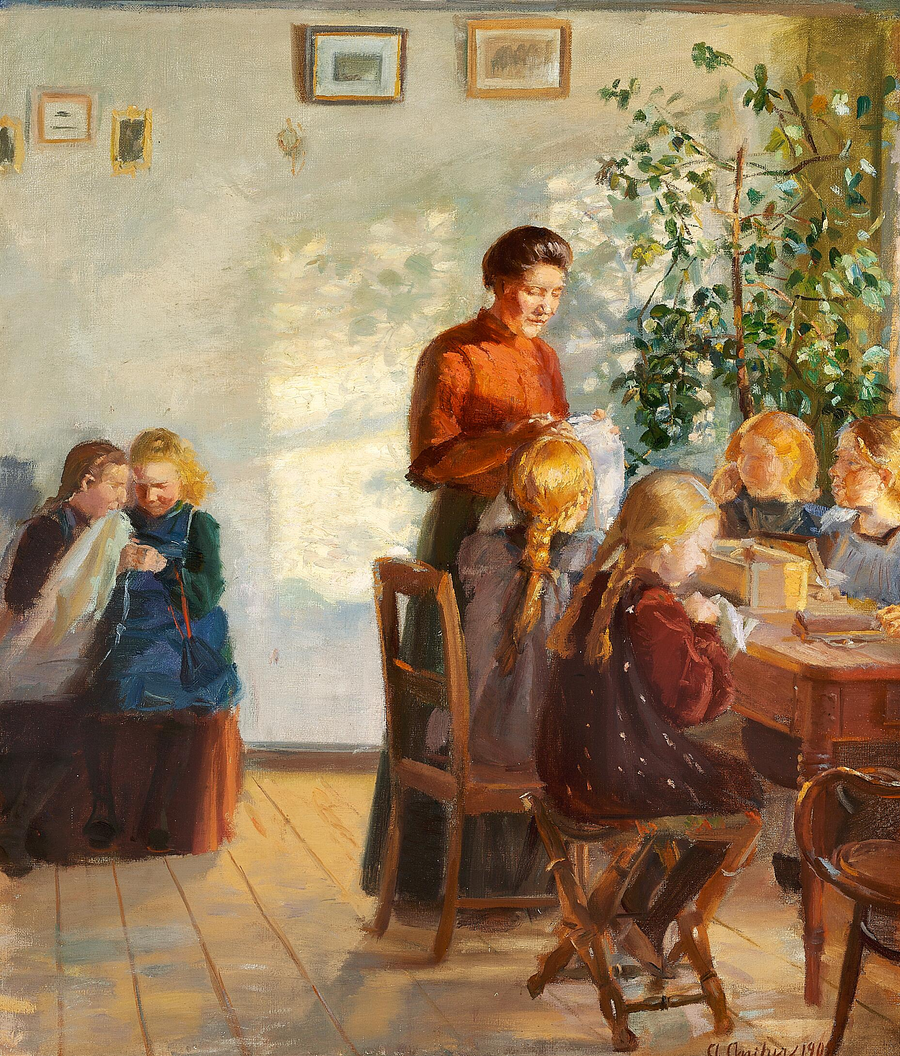 En sökkurs. - Anna Ancher