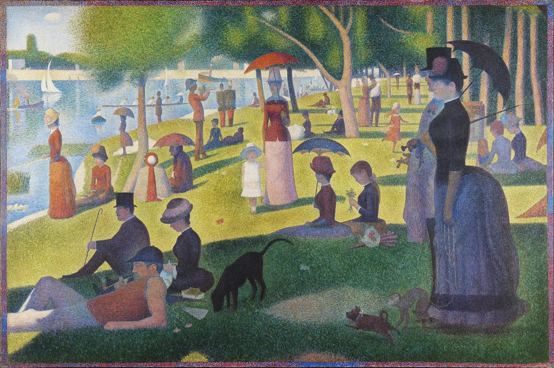 En söndagseftermiddag på Île de la Grande Jatte - Georges Seurat
